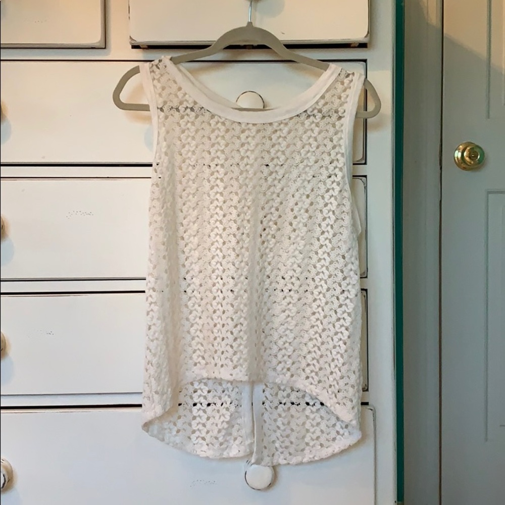 White Lace Vintage Havana Top